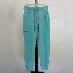 FIGS: XXS Petite Fresh Aqua Jogger Scrub Bottom